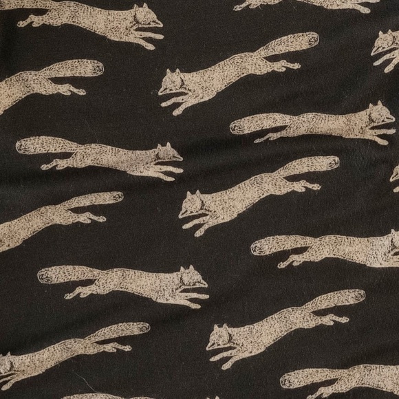 Kate Quinn Zipper Footie Black Jumping Fox Super Soft Modal NWT NIB 6-9M - Picture 7 of 7